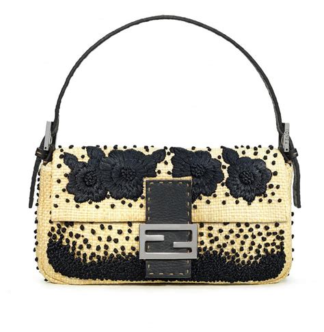 fendi rattan baguette|fendi baguette for women.